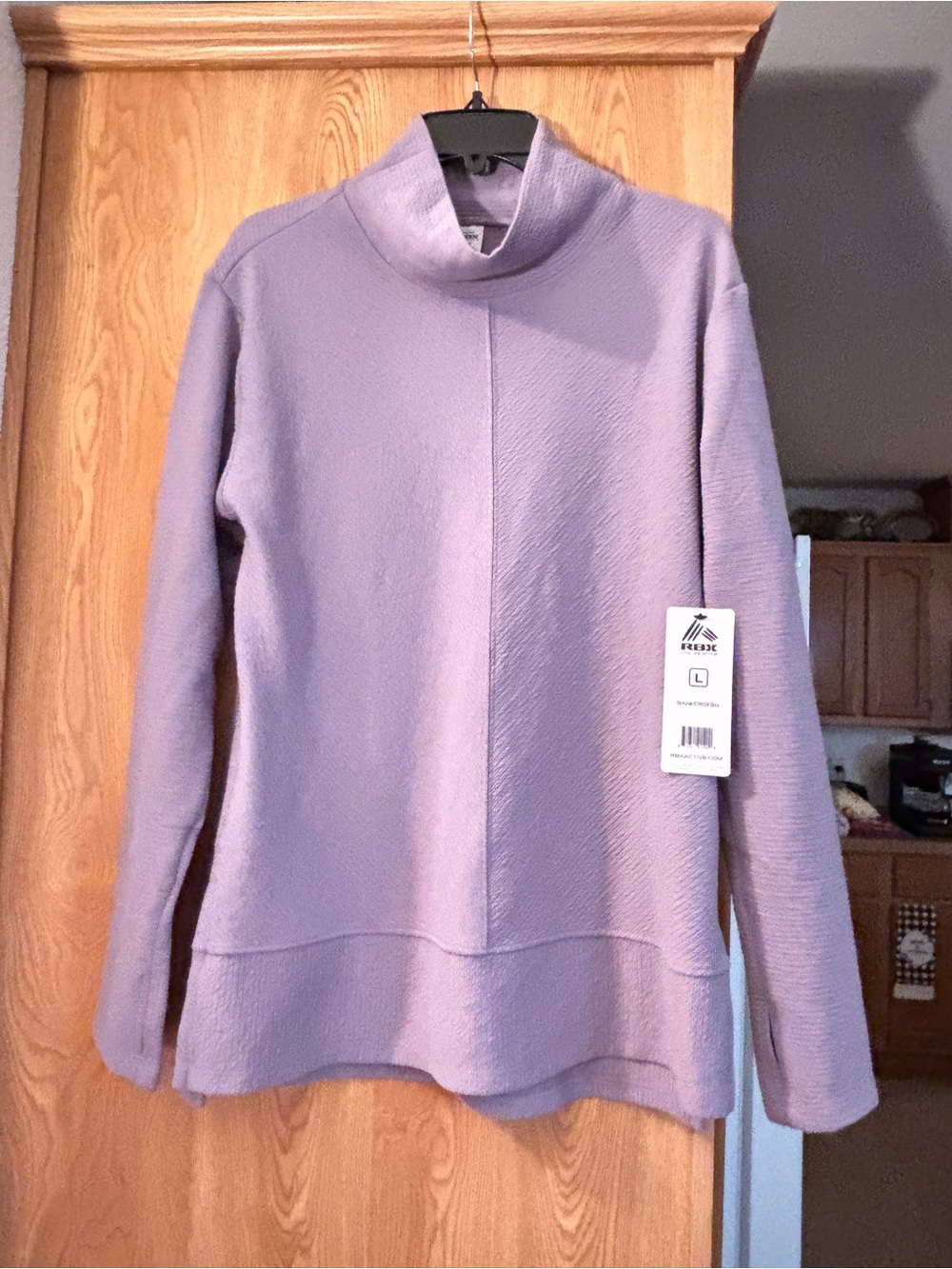 RBX Lavender Cowl Neck Sweater - Picture 2 of 3